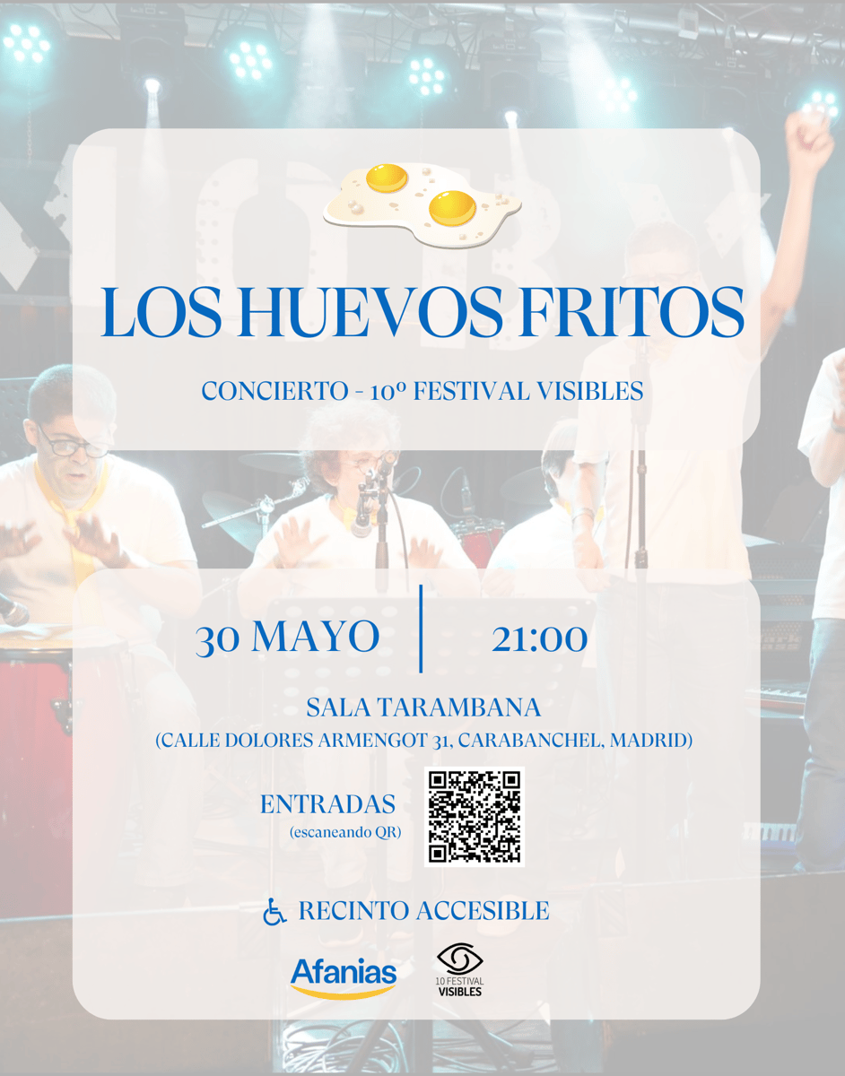 Cartel Concierto Huevos Fritos